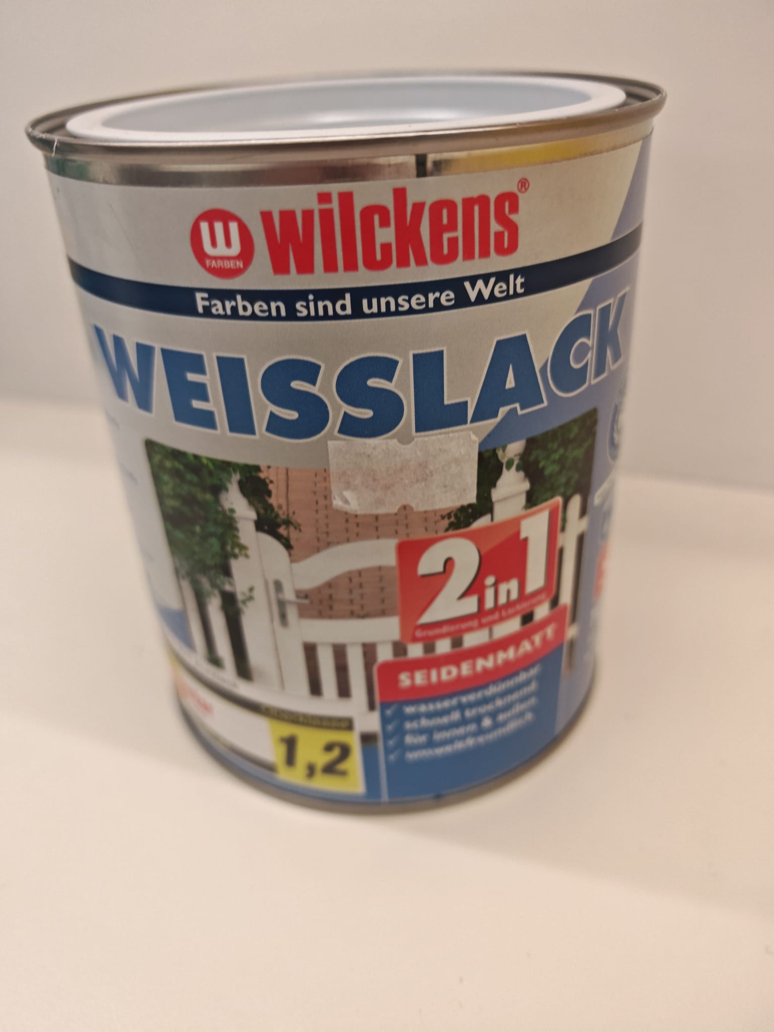 Wilckens Weisslack 2in1 Weißer Allzwecklack für innen & außen