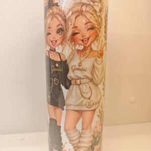 Thermobecher Zwillinge "Gemini" Stylischer Isolierbecher mit Sternzeichen-Motiv
